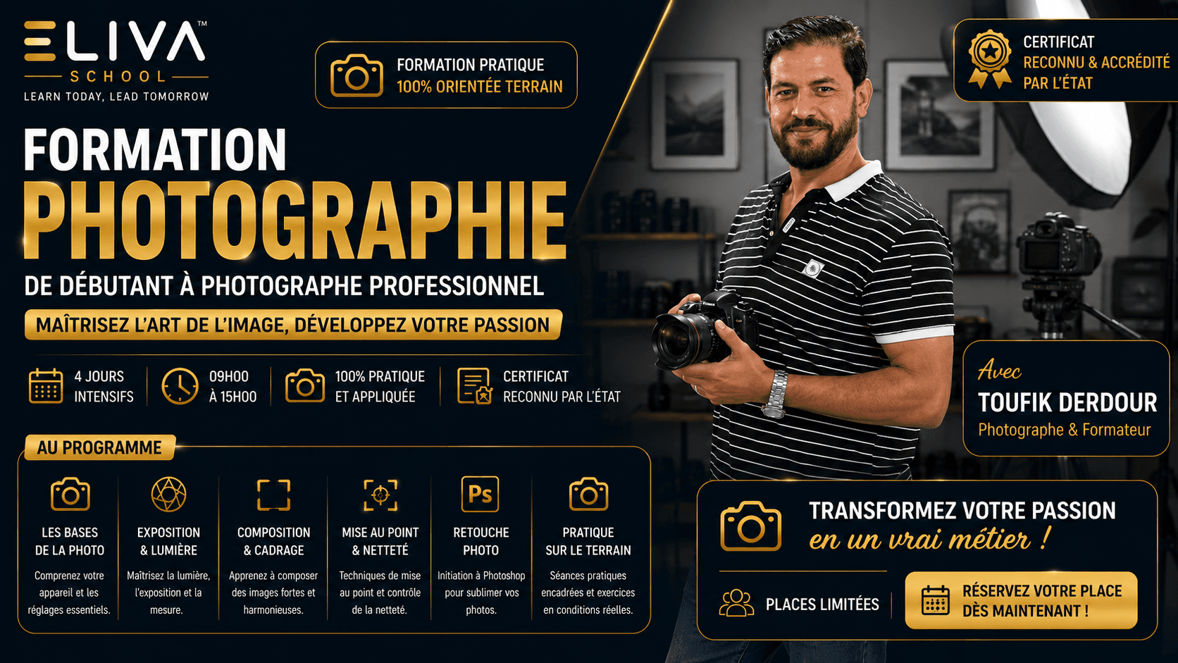Formation Professionnelle en Photographie